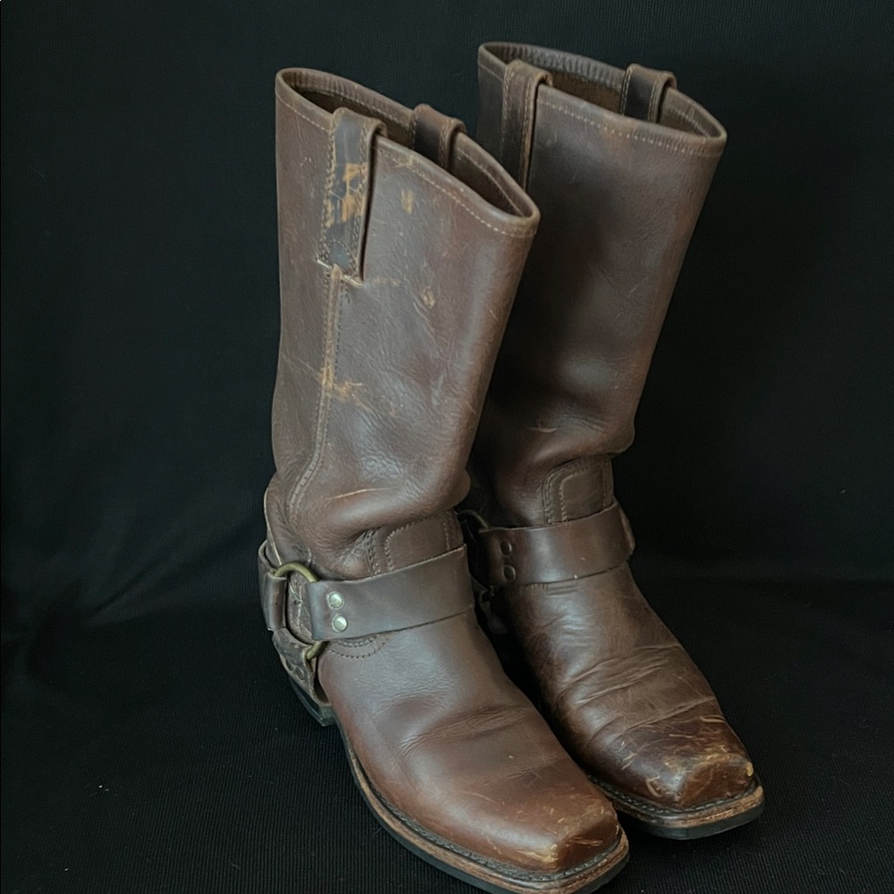 Women's Brown Leather Frye Boots